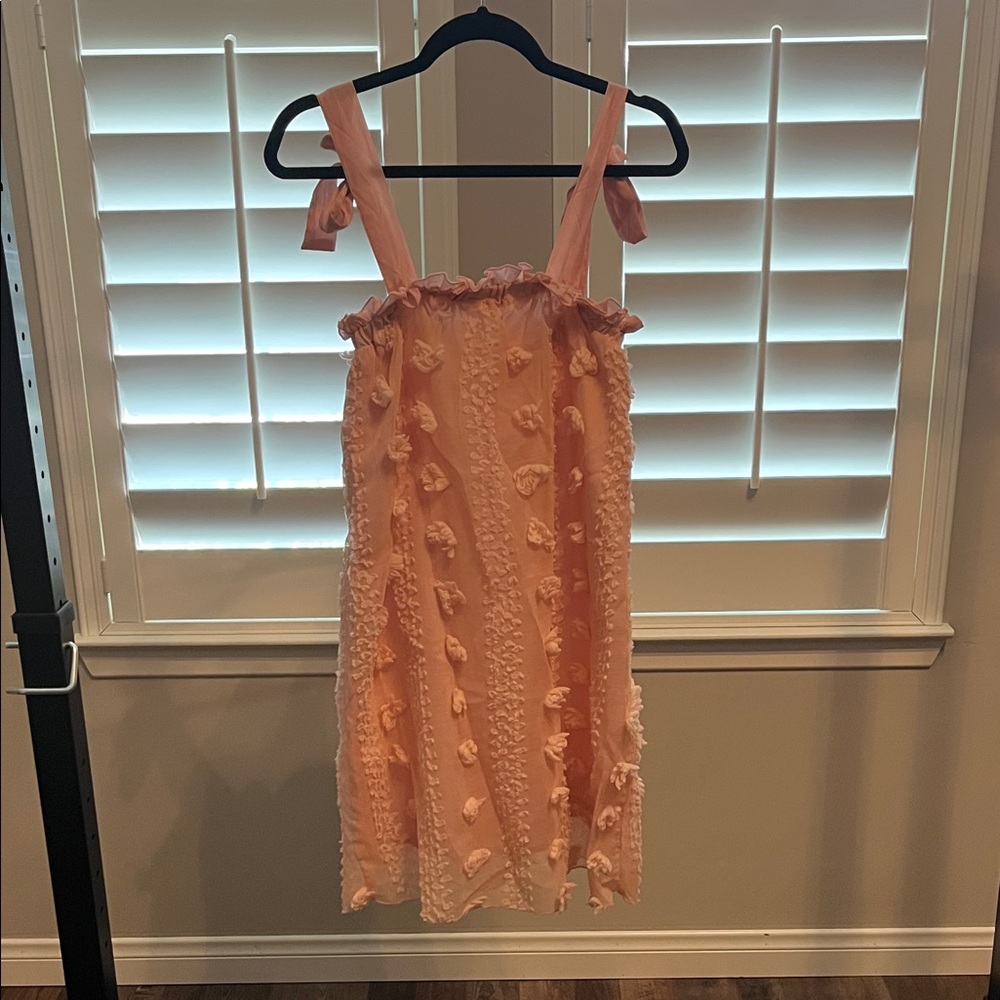Peach Ruffle Women’s Dress